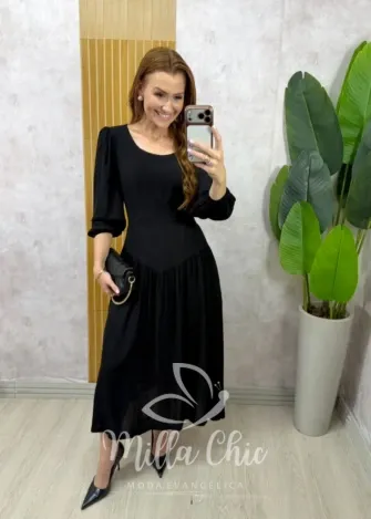 Milla Chic - Vestido Lorena - Preto