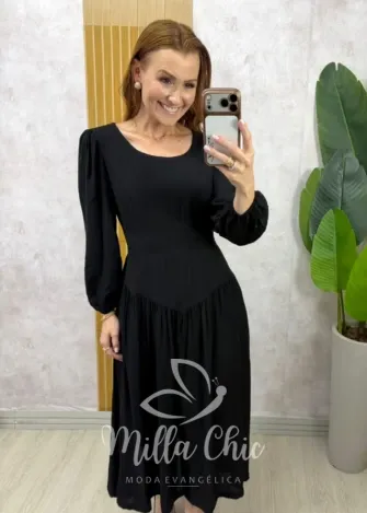Milla Chic - Vestido Lorena - Preto