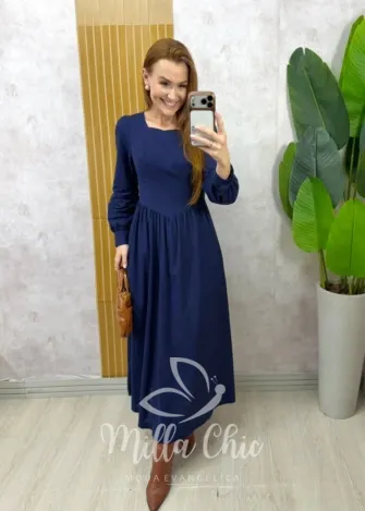 Milla Chic - Vestido Marquesa - Azul