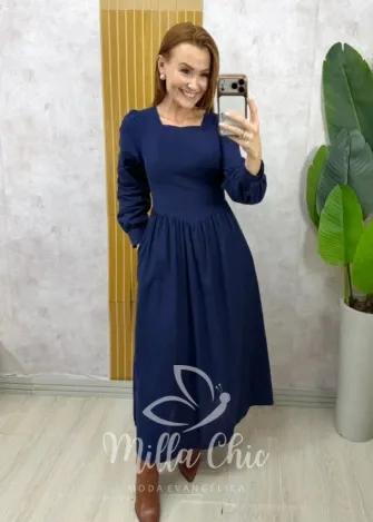 Milla Chic - Vestido Marquesa - Azul