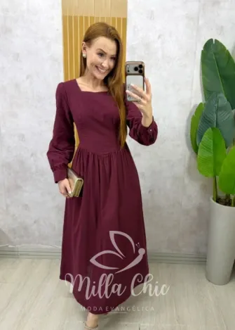 Milla Chic - Vestido Marquesa - Cherry