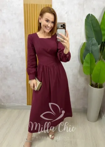 Milla Chic - Vestido Marquesa - Cherry