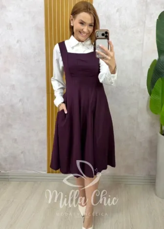 Milla Chic - Vestido Salopete Jamile - A