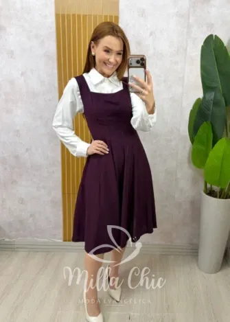 Milla Chic - Vestido Salopete Jamile - A