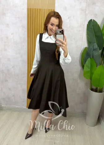 Milla Chic - Vestido Salopete Jamile - Açaí (cópia)