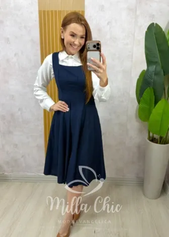 Milla Chic - Vestido Salopete Jamile - Açaí (cópia)