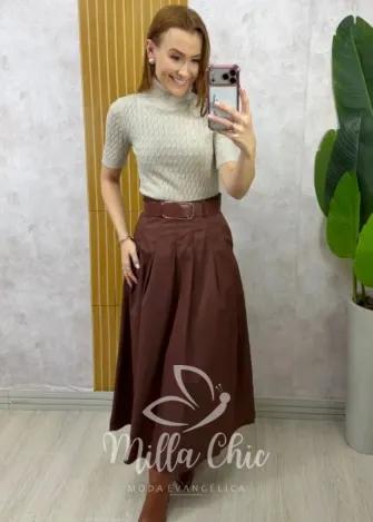 Milla Chic - Blusa cacharel Maitê em Tricot