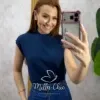 Milla Chic - Blusa Catarina em Tricot - Azul