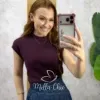 Milla Chic - Blusa Catarina em Tricot - Azul (cópia)