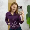 Milla Chic - Blusa e jaquetinha Adele - Açaí