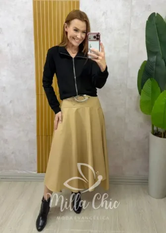 Milla Chic - Blusa e jaquetinha Adele - Preta