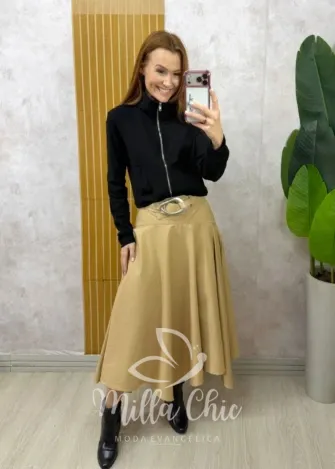 Milla Chic - Blusa e jaquetinha Adele - Preta