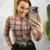 Milla Chic – Blusa Eloise Tule Chic – Xadrez Milla Chic - Blusa Eloise Tule Chic - Xadrez