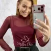 Milla Chic - Blusa Eloise Tule Chic - Xadrez (cópia)