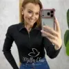 Milla Chic - Blusa Lídia em Tricot manga longa - Açaí (cópia)