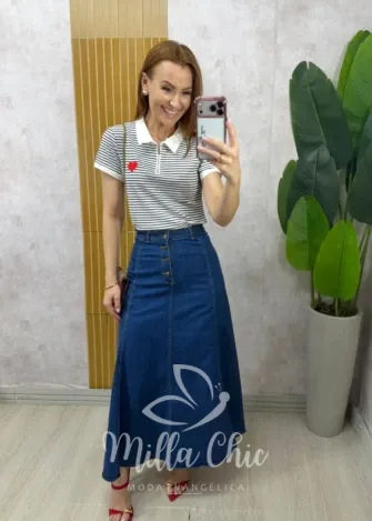 Milla Chic - Blusa Maíra coração - Preta (cópia)