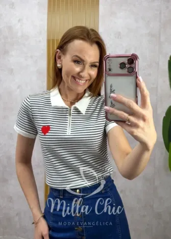 Milla Chic – Blusa Maíra coração – Preta (cópia) Milla Chic - Blusa Maíra coração - Preta (cópia)