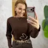Milla Chic – Blusa Monte Carlo em Tricot modal – Marrom Milla Chic - Blusa Monte Carlo em Tricot modal - Marrom
