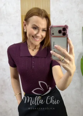 Milla Chic - Blusa Taila - Açaí