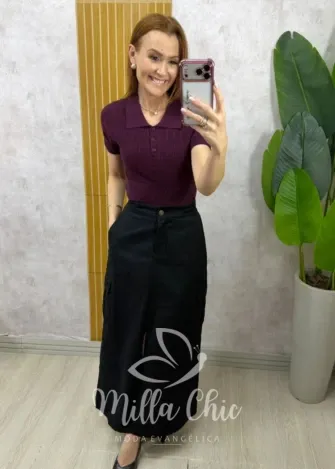 Milla Chic - Blusa Taila - Açaí