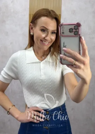 Milla Chic - Blusa Taila - Branca