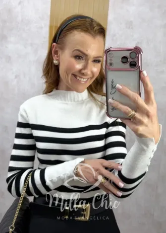 Milla Chic - Cacharel Paris em Tricot modal - P&B