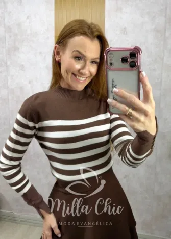 Milla Chic - Cacharel Paris em Tricot modal - P&B (cópia)