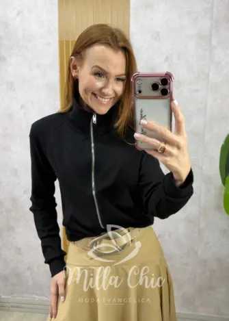 Milla Chic - Cacharel Paris em Tricot modal - P&B (cópia)