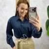 Milla Chic - Camisa Agnes em cetim - Branca (cópia)