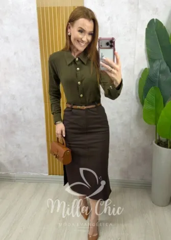 Milla Chic - Camisa Eva em malha - Preta (cópia)