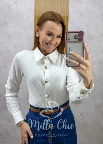 Milla Chic - Camisa Eva em malha - Verde (cópia)