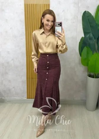 Milla Chic - Camisa Matilde - Açaí (cópia)