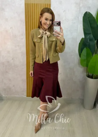 Milla Chic - Casaquinho Tereza em lã batida importado