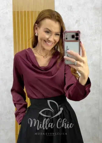 Milla Chic - Casaquinho Tereza em lã batida importado - OffWhite (cópia)