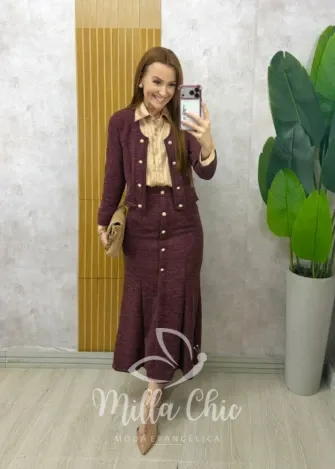 Milla Chic – Conjunto Madalena em Melange Milla Chic - Conjunto Madalena em Melange