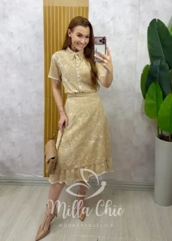 Milla Chic – Conjunto Tatiane em renda crochet Milla Chic - Conjunto Tatiane em renda crochet