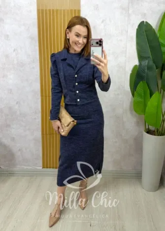 Milla Chic – Conjunto Vestido Mônica – Marrom (cópia) Milla Chic - Conjunto Vestido Mônica - Marrom (cópia)