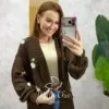 Milla Chic - Jaqueta Toscana em Suedi - Mostarda (cópia)