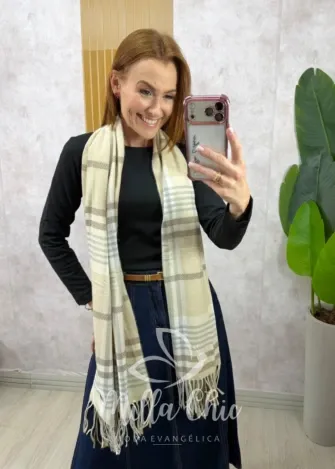 Milla Chic – Lenço Flanelado Xadrez Milla Chic - Lenço Flanelado Xadrez