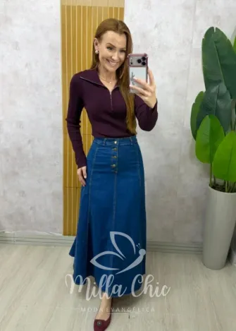 Milla Chic - Saia Gabriela Jeans