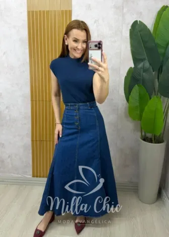 Milla Chic - Saia Gabriela Jeans