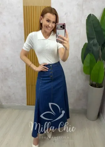 Milla Chic - Saia Gabriela Jeans