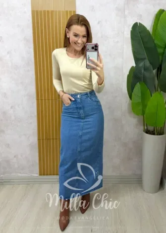 Milla Chic - Saia Jeans Alzira
