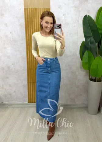 Milla Chic - Saia Jeans Alzira