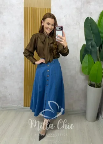 Milla Chic - Saia Jeans Donatela