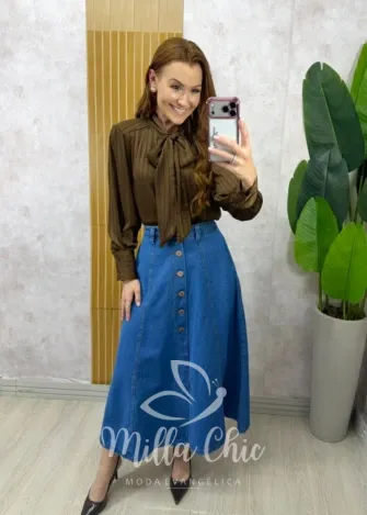 Milla Chic - Saia Jeans Donatela