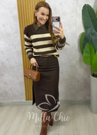 Milla Chic - Saia Jeans Donatela (cópia)