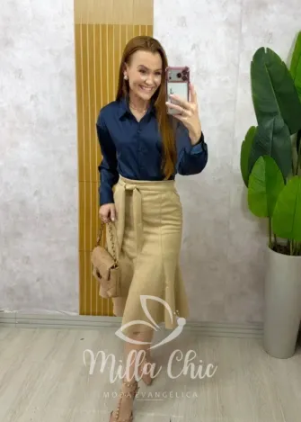 Milla Chic - Saia Jeans Silmara (cópia)