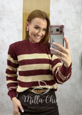 Milla Chic - Suéter Patrícia - Marrom (cópia)