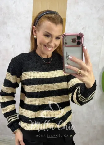 Milla Chic – Suéter Patrícia – Preto Milla Chic - Suéter Patrícia - Preto